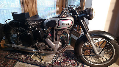Norton : ES 2 1951 norton es 2 british motorcycle unrestored race sport bike 500 cc single