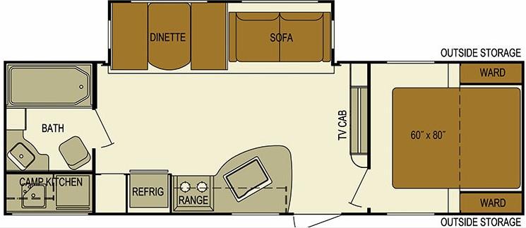 2016 Skyline Nomad 278RB Ext Kitchen, Pwr Awning, Pwr