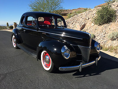 Ford : Other Pickups Dlx 1940 ford deluxe coupe 302 ford engine all henry steel black red
