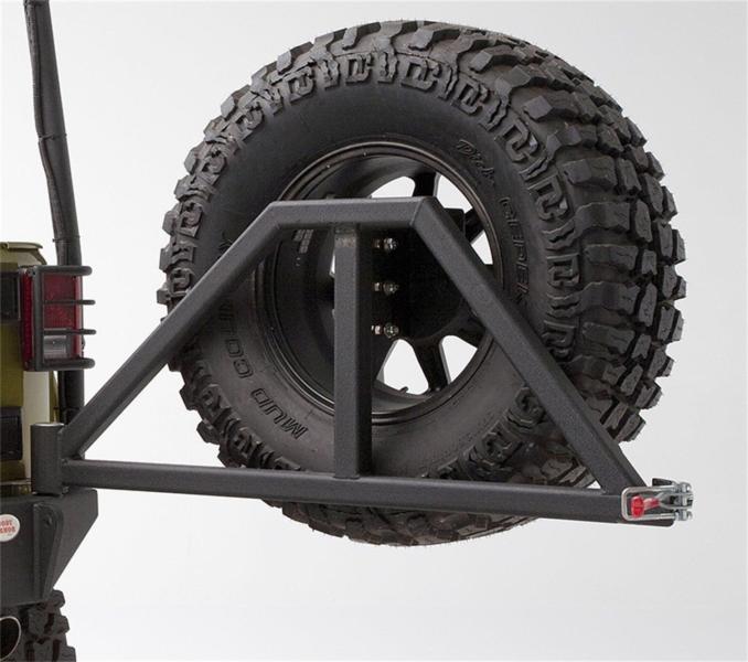 Jeep Body Armor 4x4 Swing Arm Tire Carrier in Textured Black, 0