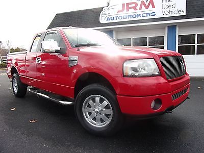 Ford : F-150 Super Cab 2007 ford f 150 sxt 4 x 4 supercab low miles bright red new tires bed cover clean