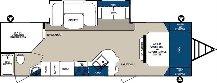 2016 Forest River Surveyor 291BHSS