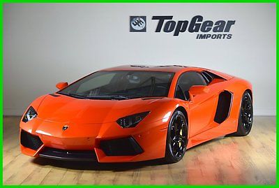 Lamborghini : Aventador LP700-4 2012 lamborghini aventador lp 700 4 arancio argos over black recent service