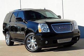 GMC : Yukon Denali AWD Clean Carfax Read DVD Entertainment Navigation Chrome Wheels Leather Sunroof