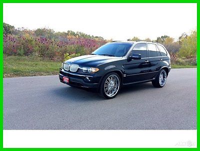 BMW : X5 BMW X5 4.8is X5M  Black - 22 Wheels - LOW Miles !! 2004 bmw x 5 4.8 is 4.8 x 5 m black 22 wheels all options low miles