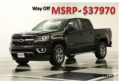 Chevrolet : Colorado MSRP$37970 Z71 4WD Heated Seats Camera Black Crew 4X4 New Off Road Pkg Rear 2015 15 16 Cab 3.6L V6 Bluetooth Blacked Out Look Bedliner
