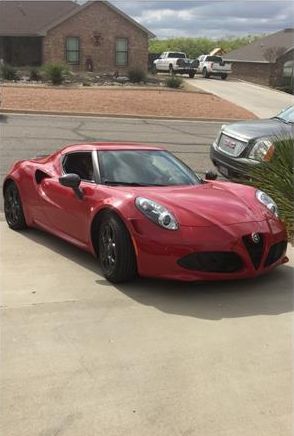 2015 Alfa Romeo 4C for Sale in San Angelo, Texas 76904, 0