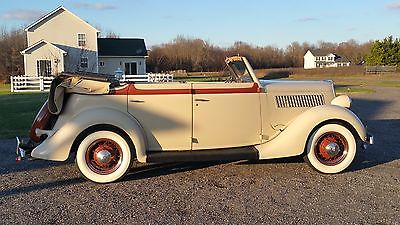 Ford : Other Series 48 1935 ford convertible sedan deluxe only 21 k original miles rare