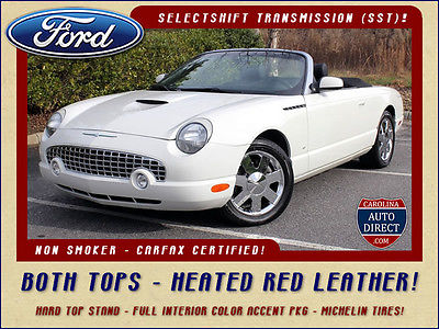 Ford : Thunderbird Premium w/ Both Tops/Stand/Cover HEATED RED LEATHER- MICHELIN TIRES-SELECTSHIFT TRANSMISSION (SST)-NON SMOKER!