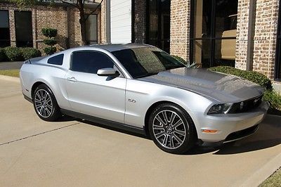 Ford : Mustang GT Premium Coupe Ingot Silver Black Leather Auto Comfort Pkg HID Well Maintained Texas One Owner!