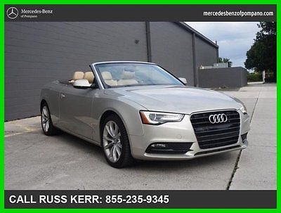 Audi : A5 Premium Plus Convenience Package Clean Carfax!! Convertible 3-Step Heated Front Seats & More -Call Russ Kerr at 855-235-9345