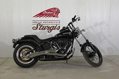 Harley-Davidson : Softail 2008 harley xfstb softail night train pipes extra s trades finaince shipping