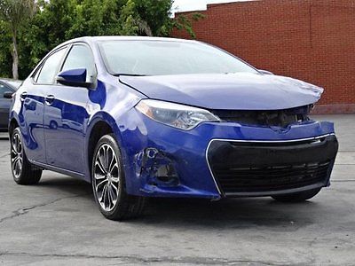 Toyota : Corolla S CVT 2014 toyota corolla s cvt wrecked salvage fixer leather back up cam l k