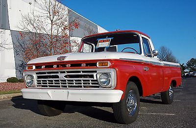 Ford : F-100 1966 ford f 100 2 wd 6 cyl 1 2 ton custom cab pickup