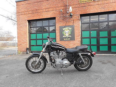 Harley-Davidson : Sportster 2003 harley davidson xl 883 100 year anniversary black 8 647 miles nice bike