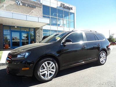 Volkswagen : Jetta 2.0L TDI Black Leather Wagon Black Automatic 2013 tdi wagon black leather 2.0 l used turbo 2 l automatic front wheel drive