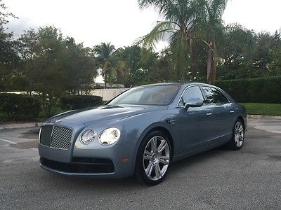 Bentley : Flying Spur V8 in Fountain Blue with only 3,548 miles! 2015 bentley flying spur v 8 fountain blue low miles