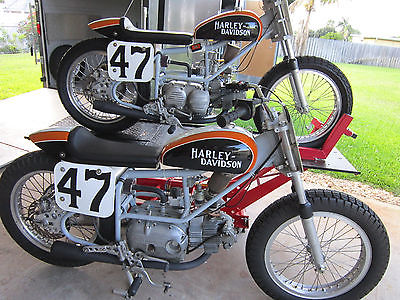 Custom Built Motorcycles : Other Matching Pair of Harley Davidson CRTT Flt Trackers (250 & 350)