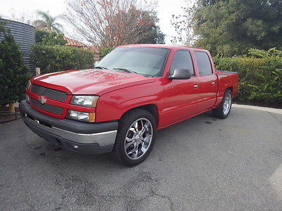 Chevrolet : Silverado 1500 LS 2005 chevy silverado 1500 ls crewcab 2 wd 22 wheels 86 k miles in socal