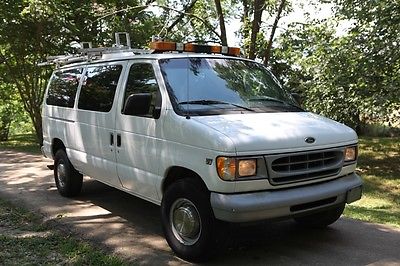 Ford : E-Series Van E350 2000 ford e 350 7.3 deisel ladder rack roof lights interior lights and storage