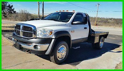 Dodge : Ram 4500 2008 dodge ram 4500 hd reg cab chassis 6.7 l diesel 11 ft bed