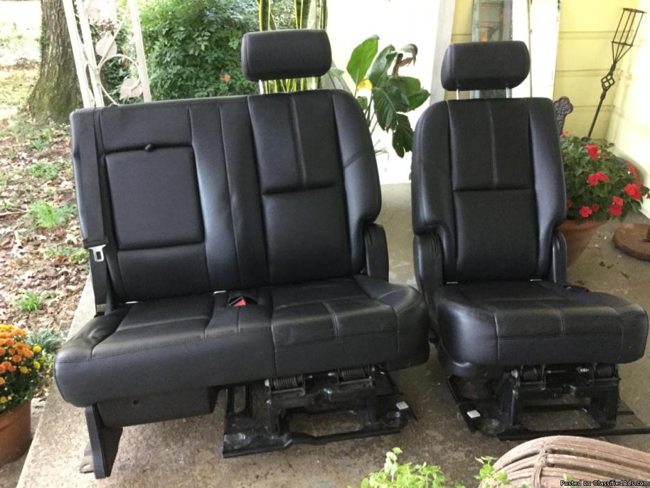 2007-2014 FACTORY OEM 2ND SECOND ROW SEAT BLACK LEATHER ESCALADE ESV Y - $1300..., 0