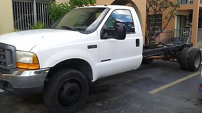 Ford : F-450 1999 ford dually f 450 diesel 6 speed cabin chasis