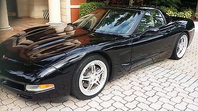 Chevrolet : Corvette 2001 2002 2000 chevrolet corvette coupe black tan 6 speed 38 000 original miles
