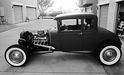 Ford : Model A 5 WINDOW COUPE 1930 ford model a hot rod rat rod vintage 5 window coupe v 8 4 speed