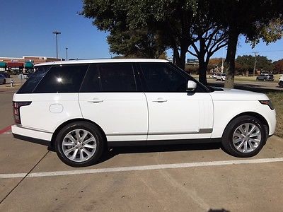 Land Rover : Range Rover SUPERCHARGED HSE 2015 range rover hse supercharged in fuji white ebony interior