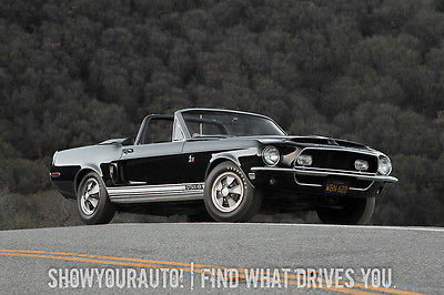 Shelby : GT500KR KR 1968 shelby gt 500 kr convertible black over black concours triple crown winner