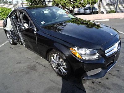 Mercedes-Benz : C-Class C300 2015 mercedes benz c class c 300 salvage wrecked repairable luxury fixer car