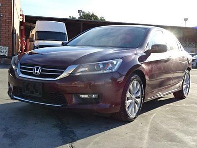 Honda : Accord EX-L 2014 honda accord ex l sedan damaged salvage low miles nice color priced to sell