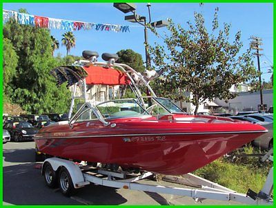 2004 REINELL 205 VOLVO PENTA 5.0 SKY WAKEBOARD WITH TRAILER GREAT BOAT