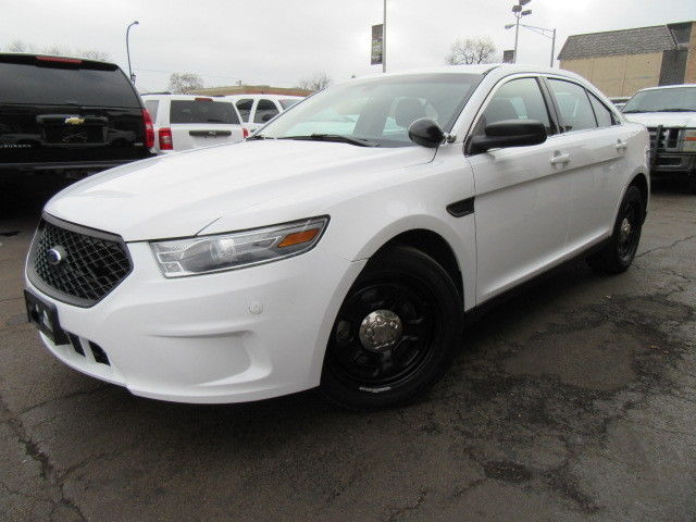 Ford : Taurus Police FWD White Next Generation Police Interceptor 79k Miles Cloth Sts Carpet Nice