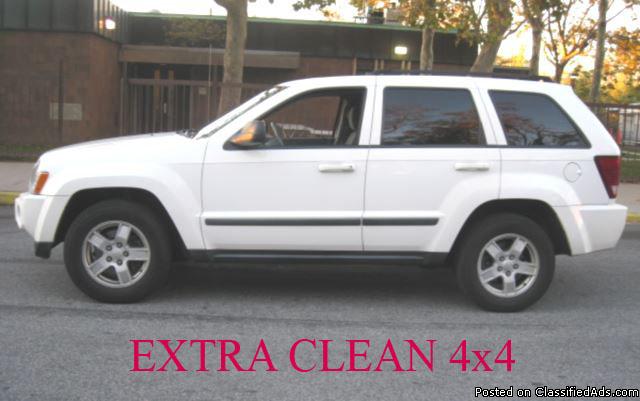 >* 2007 Jeep Grand Cherokee, Laredo, White / Gray. * 4dr 6 Cyl, SUV, 4x4,