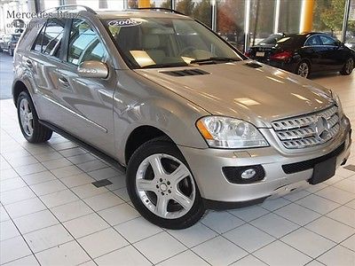 Mercedes-Benz : M-Class 3.5L 2008 mercedes benz ml 350 4 matic v 6 pewter tan leather heated back up