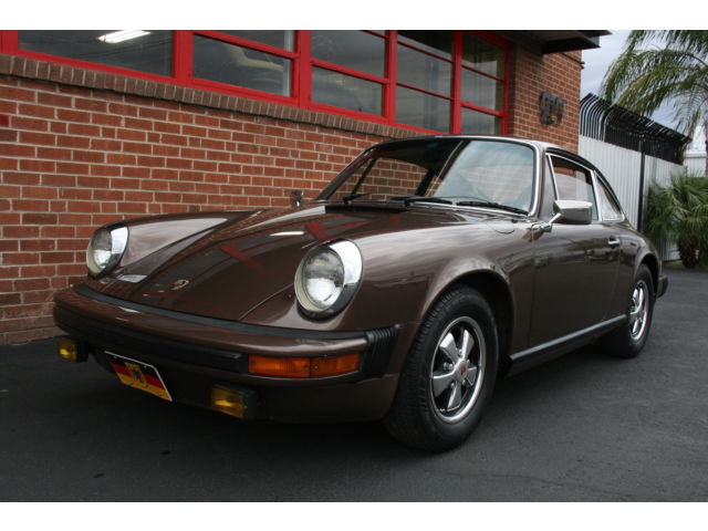 Porsche : 912 sunroof 1976 912 e sunroof 67 k original miles 5 speed copper brown s matching