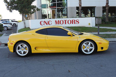 Ferrari : 360 Modena Coupe 2-Door 2003 ferrari 360 modena coupe 6 speed manual sport seats in giallo modena