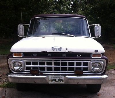 Ford : F-100 chrome 2 toned burgundy and white good condition 3 speed manual transmission