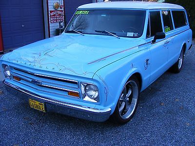 Chevrolet : Suburban Custom 1967 chevy 3 dr suburban rat rod hot rod custom pro built