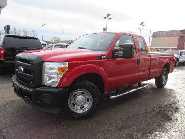 Ford : F-250 XL SuperCab Red F250XL RWD 73k Miles Long Bed Tow Pkg Boards Ex Fed Pickup