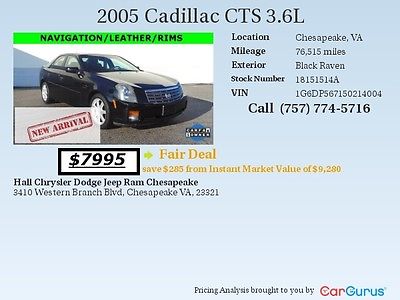 Cadillac : CTS Base Sedan 4-Door 2005 cadillac cts base sedan 4 door 3.6 l