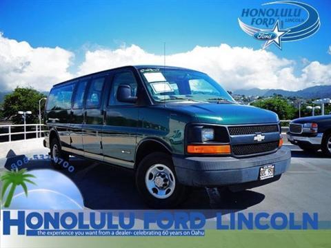 2005 CHEVROLET EXPRESS 3500 3 DOOR PASSENGER VAN