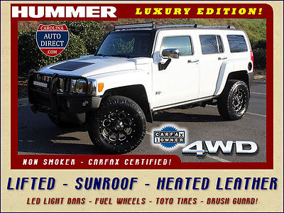 Hummer : H3 SUV 4WD - LUXURY EDITION - LIFTED! ONE OWNER-LED LIGHT BARS-HEATED LEATHER-SUNROOF-FUEL WHEELS-BRUSH GUARD-MONSOON!
