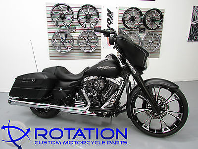 Harley-Davidson : Touring 2014 street glide special denim black 1900 miles 10 k custom parts 23 wheel