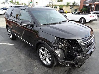 Ford : Explorer Limited  2015 ford explorer limited salvage wrecked repairable fixer project wont last