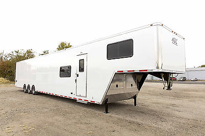 NEW 2016 ATC LIVING QUARTERS 53' ENCLOSED CARGO GOOSENECK LQ RACE CAR TRAILER