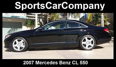 Mercedes-Benz : CL-Class CL550 2dr Coupe 5.5L V8 2007 mercedes benz cl 550 black loaded well cared for inside out