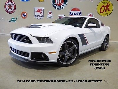 Ford : Mustang GT ROUSH STAGE 3,6 SPD,SUPERCHARGED,RECARO,3K,WE FINANCE! 14 mustang gt roush stage 3 6 spd trans recaro leather sync 20 s 3 k we finance